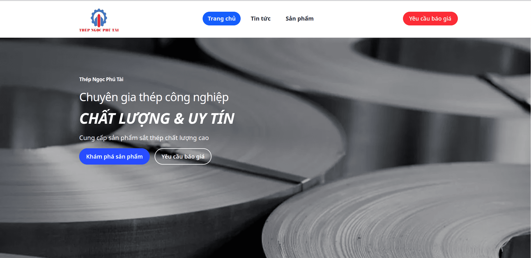 Ngoc Phu Tai Steel Company Website
